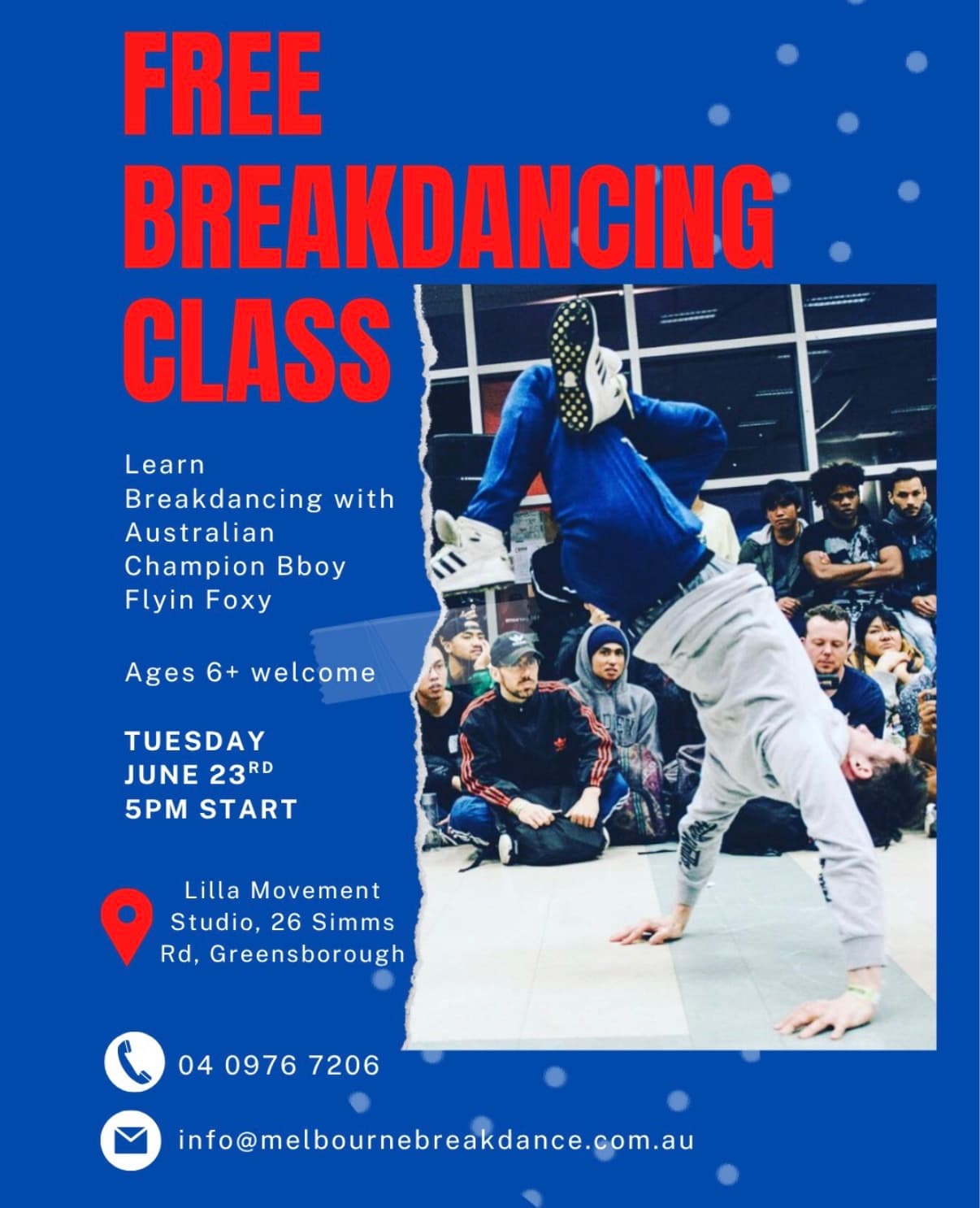 Free breakdance workshop