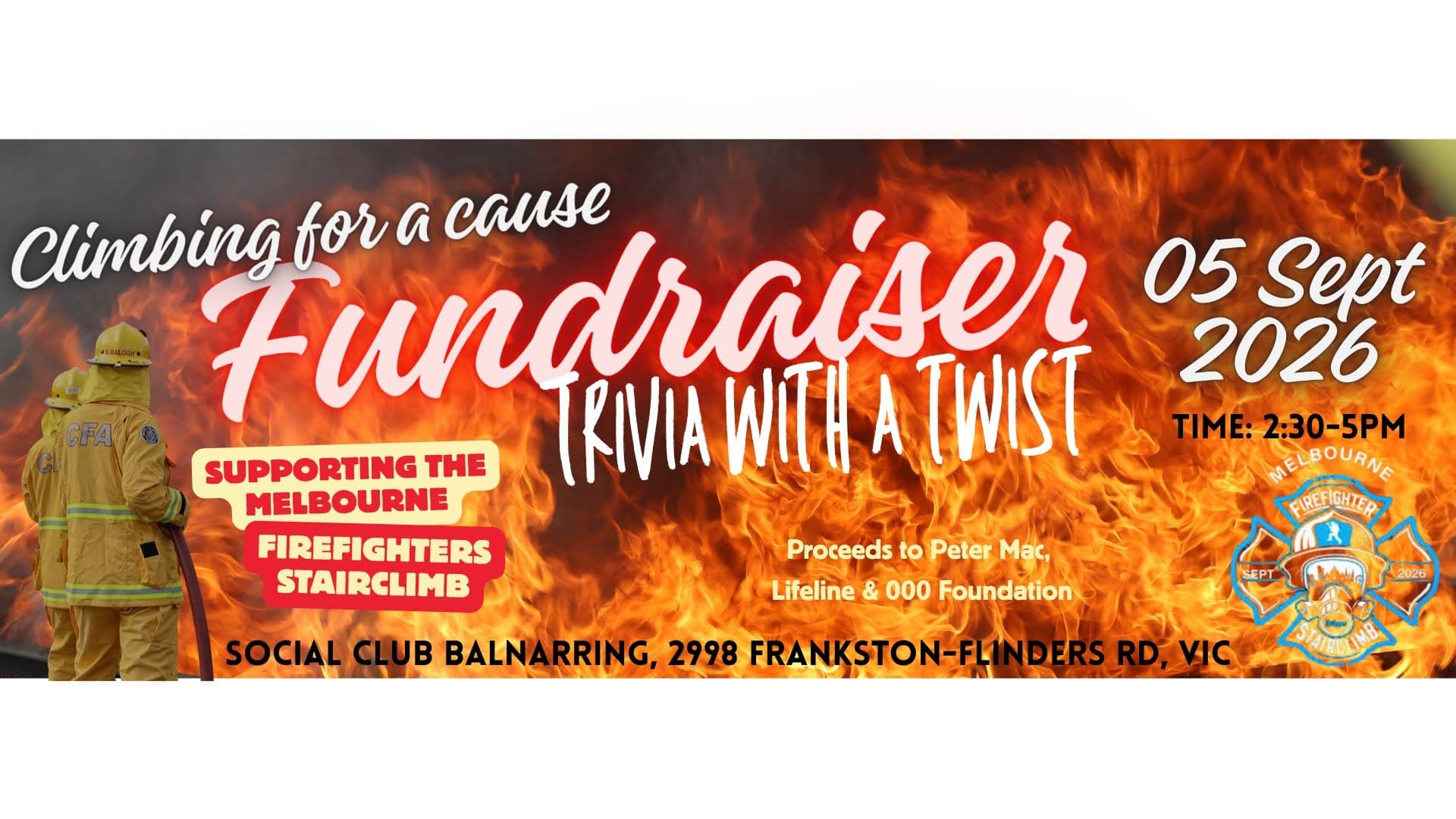 Climbing for a cause Fundraiser- Trivia With a Twist!