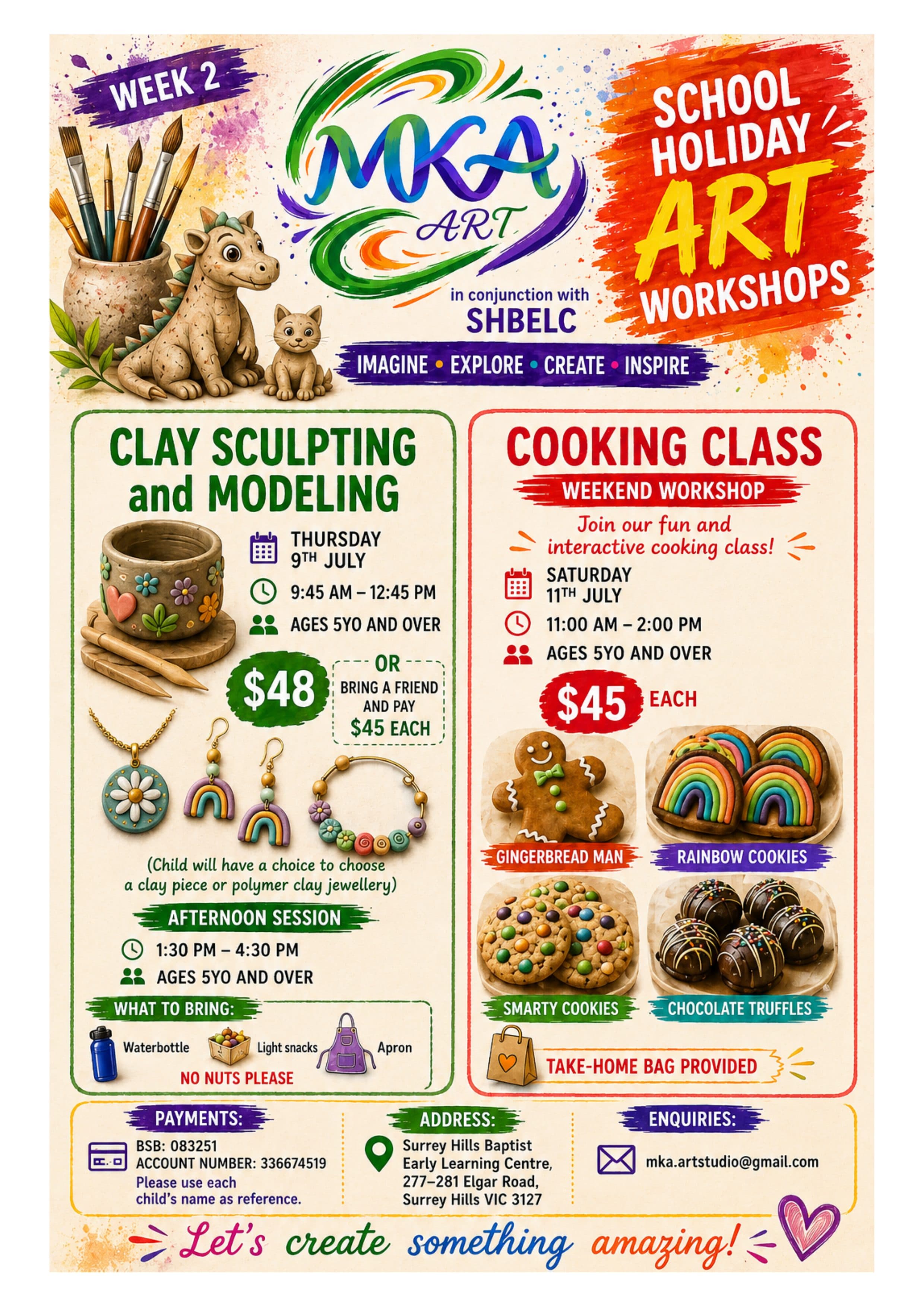 School Holiday Kids Cooking Class