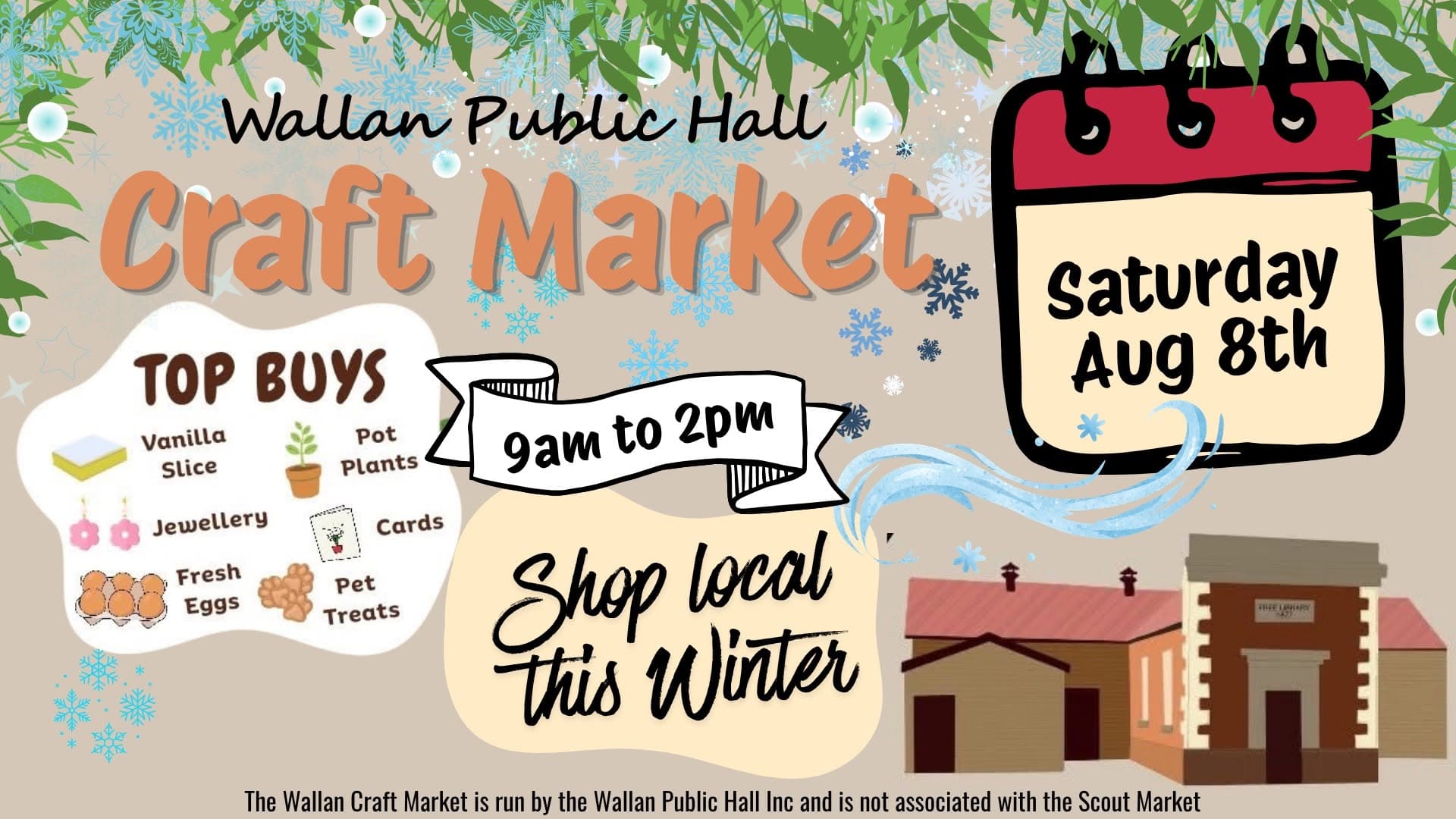August Craft Market at Wallan Public Hall