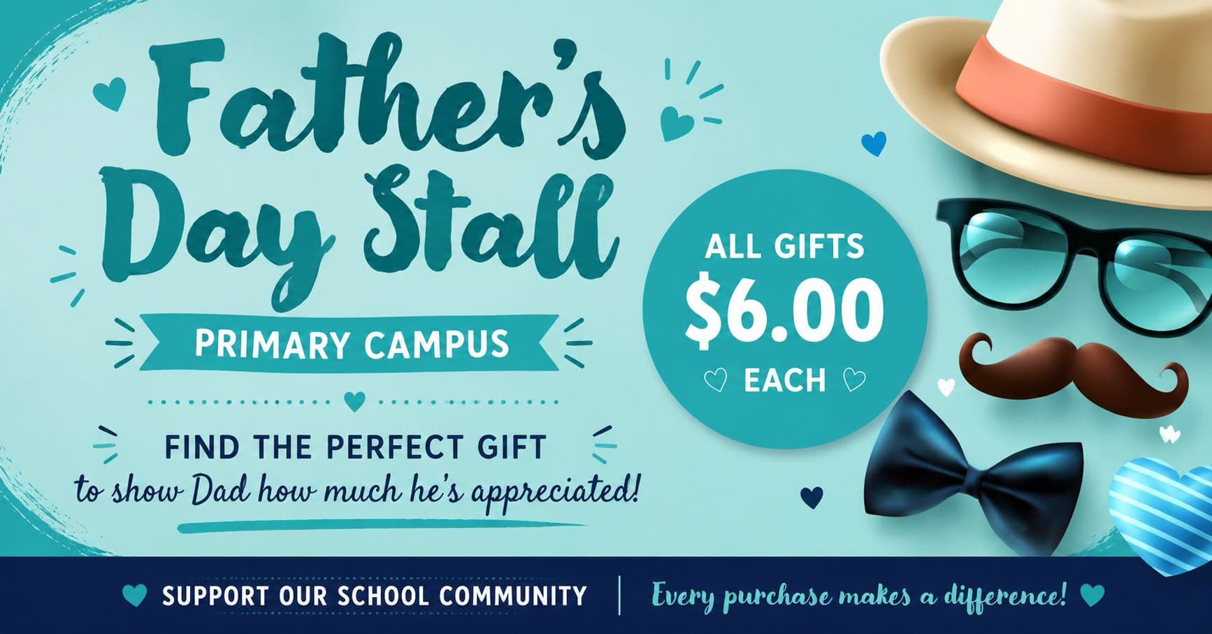 Father's Day Stall for Primary Students