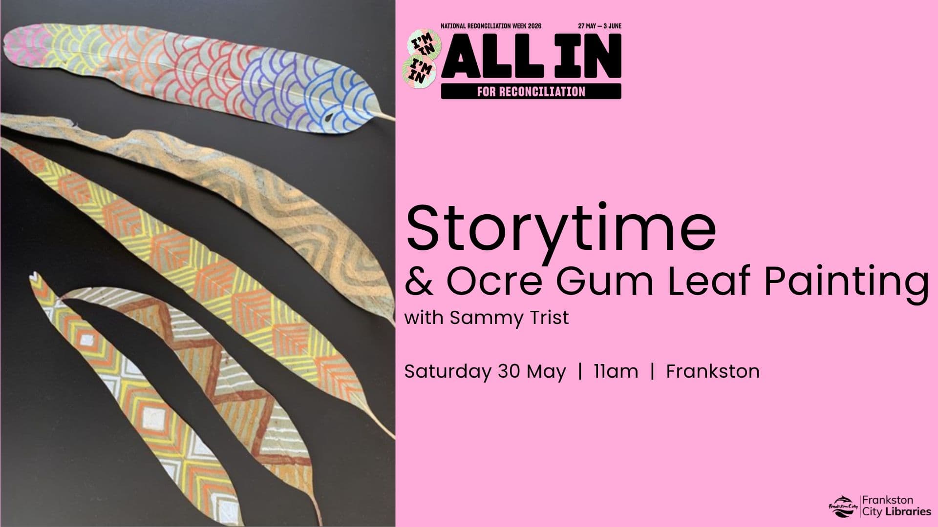 Storytime & Ocre Gum Leaf Painting with Sammy Trist