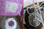 Visible darning for fine knitwear and socks