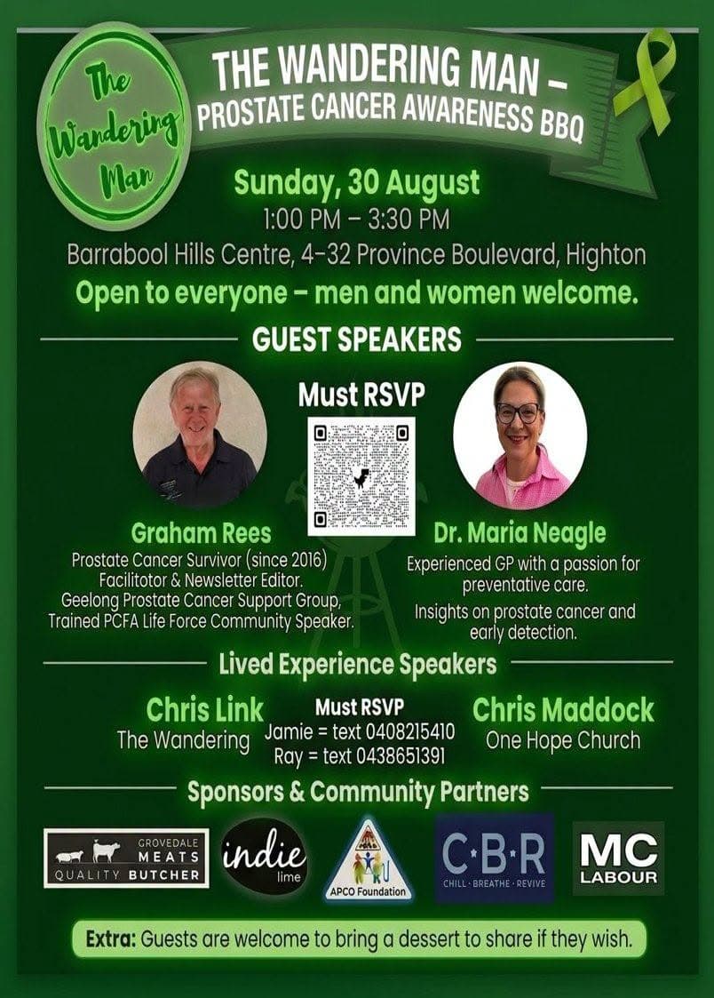 The Wandering Man Prostate Cancer Awareness BBQ