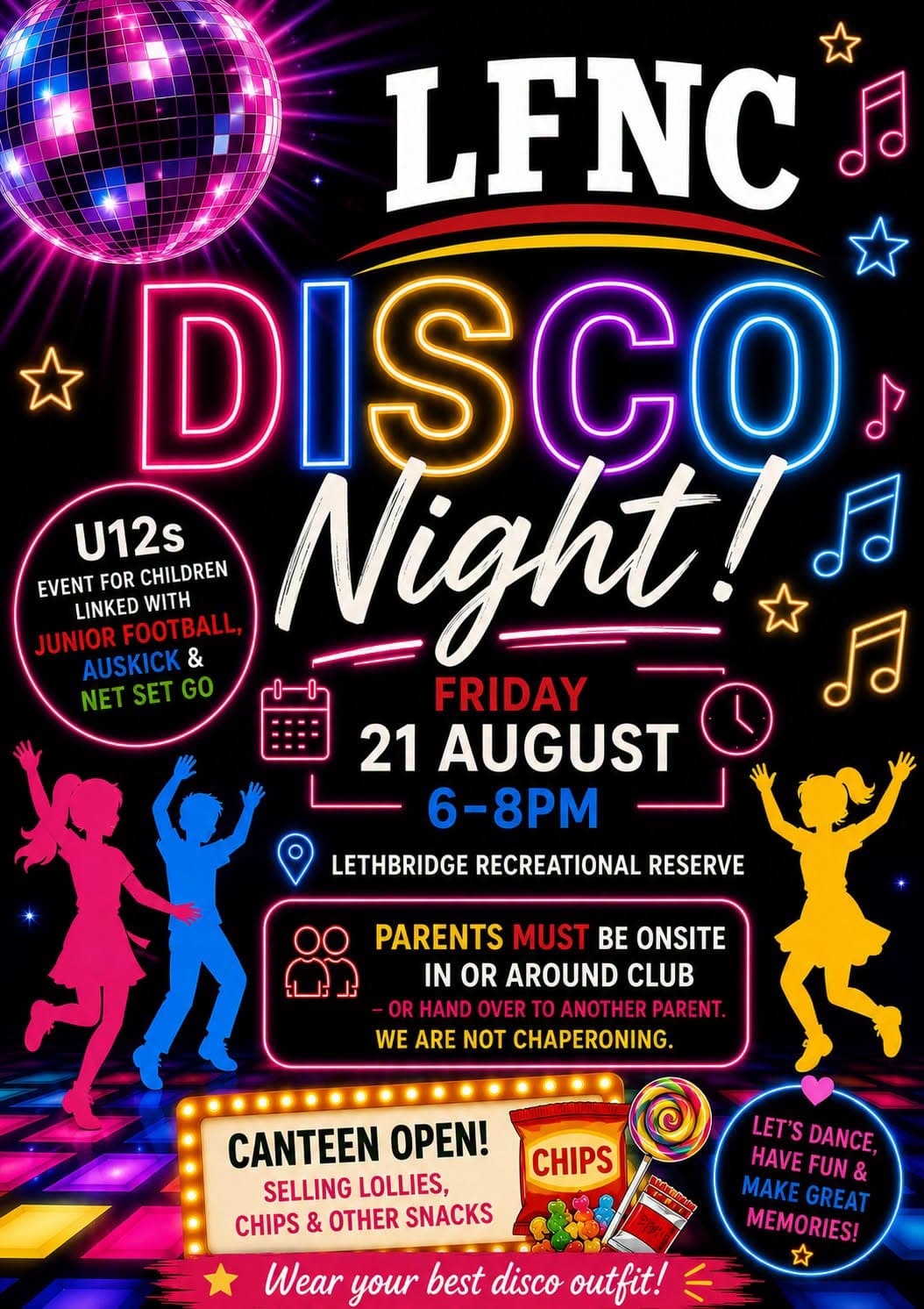Lethbridge FNC U12s Junior Disco