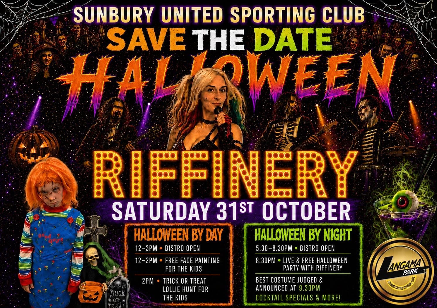 SAVE THE DATE HALLOWEEN PARTY WITH RIFFINERY!